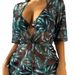 Women's Clothing Three Piece Bikini Beach Sunscreen Printed Cover Up Swimsuit_ecoleips.com