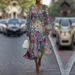 Women's V-Neck Dress Summer Fashion Floral Puff Sleeve Dress_ecoleips.com