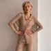 Women's Clothing OL casual knitted suit for home and street, comfortable and simple style _ecoleips.com