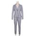 2025 Women's New Casual Elegant Plaid Stylish Lapel Professional Suit Fashion Slim Fit Long Pants Set_ecoleips.com