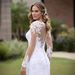 Women's Clothing Wedding Dress European Style Slim Fishtail One Shoulder Long Sleeves Open Back Wedding Dress_ecoleips.com
