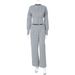 Women's Winter Fashion Solid Color Button Down Cardigan And Sweatshirt Set Casual Two-Piece Style_ecoleips.com