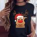 Wholesale Cross-border Hot-selling Christmas-themed Clothing: Merry Christmas Tree, Santa Claus, Short-sleeved Plus-size_ecoleips.com