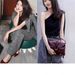 2025s Celebrity Black And White Checkered Suit Jacket, Women's Autumn Fashion Suit, Socialite Professional High-end Two-piece_ecoleips.com