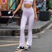 High Waisted, Hip Lifting, Yoga Pants For Women With A Premium Feel, Featuring A Bare Skin Texture And Breathable Comfort. These Flared Pants_ecoleips.com