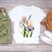 European And American Cross-border Foreign Trade Women's Floral Plant Print Round-neck Short-sleeve T-shirt Top_ecoleips.com