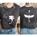 Two Sided Toothless Dragon Botanical Tshirt Dragon Movie T-Shirt Dragon Graphic Shirt Men Women Short Sleeves Tees Tops_ecoleips.com