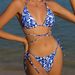 Women's Clothing Sexy Two Piece Swimsuit Provides Comfort And Style For Various Aquatic Activities Floral Print Halter Neck Strap Bikini_ecoleips.com