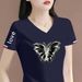 Women's Clothing T-Shirt Short Sleeve Slim Fit Versatile Plus Size Clearance Sale Half Sleeve Top_ecoleips.com