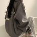 Korean Style Women's Oversized Fleece Lined Hoodies plus Size Loose Trendy American Style Spring Autumn Winter Goddess Sweatshirts_ecoleips.com