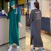 Summer Style Long Loose Fitting Over The Knee Short Sleeve Dress For Plus Size Women Up To 200 Pounds_ecoleips.com