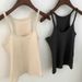 New American Retro Style Slim-fit Camisole Women, Suitable For Summer Sports And Casual Wear, In Dark Gray, Trendy On_ecoleips.com