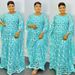 Women's Clothing Large Size Water Soluble Lace Loose Long Burqa Dress_ecoleips.com
