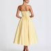 French Sweet Atmosphere Bowknot Decorated Strapless Fishbone Underwire Waist-Cinching Camisole Solid Color European And_ecoleips.com