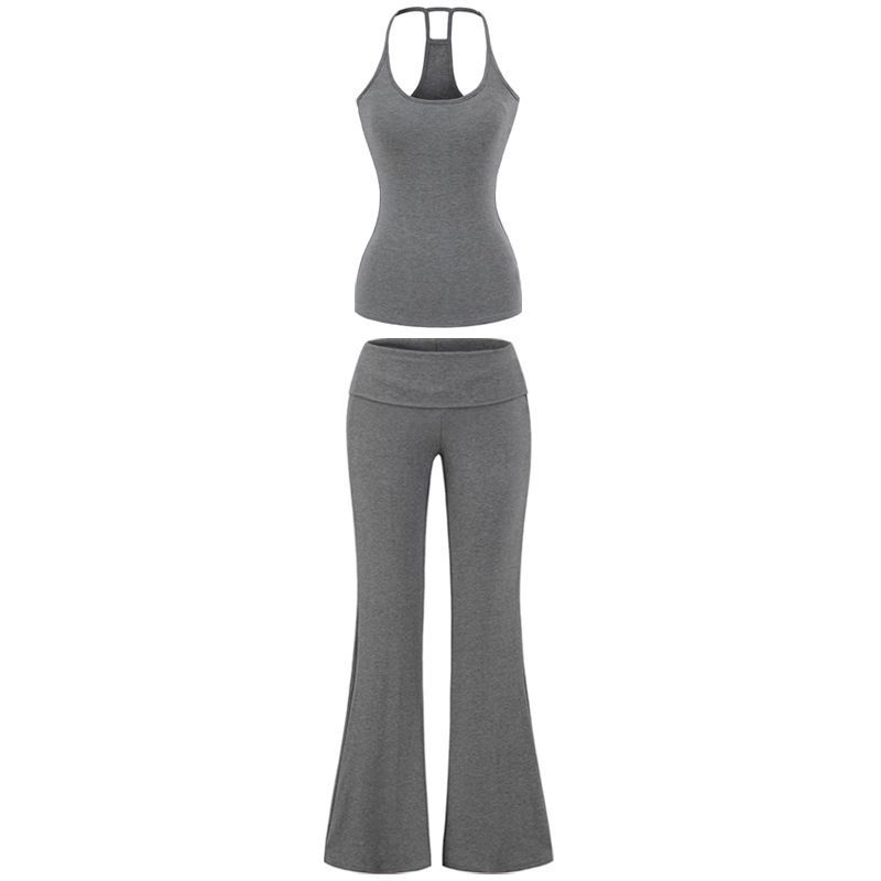 Sexy Retro Sporty Casual Outfit For Women In Summer, Featuring Cardigan With A Halter Neck Top And High-waisted Long_ecoleips.com