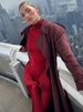 Mozision Turtleneck Long Sleeve Maxi Dress For Women Fashion Irregular Bodycon Long Dress Femme Temperament Evening Dress_ecoleips.com