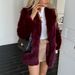 Elegant Faux Fur Coat For Women – Winter Luxury Fleece Coat In Pink/Black/Burgundy/Coffee Brown/Beige-Apricot/Milky White (S-XL)_ecoleips.com