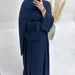 Verve Loriya 2025 Turkey Dubai Solid Color Trim Cardigan Dress Three-Piece Set LR693_ecoleips.com