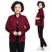 Women's Plus Size Sports Suit Casual Spring Autumn Outfit Middle Aged Elderly Stand Collar Sweatshirt Two Piece Set_ecoleips.com