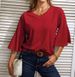 Aria Basics Aria Basics Cross-border European And American 2023 Spring/Summer Bestseller Solid Color V-neck Bell Sleeve Loose Casual_ecoleips.com
