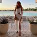 Fashionable European And American Cross-border Summer Women's Clothing, Sexy Ruched One-shoulder Hollow-out Backless_ecoleips.com