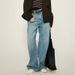 Women's Clothing Spring And Autumn Gold Button Loose Straight Casual Pants High Waist Mopping Pants_ecoleips.com