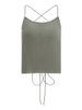 Hot Girl Halter Neck Strap Vest For Women Summer Green Tie Slim Fit Unique Short Top Sexy Backless_ecoleips.com