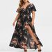 2024 European And American Cross-border Women's Dress, New Summer Style, Plus Size, Long Length, Printed, With Slit At_ecoleips.com