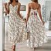 Women's Clothing Holiday Style Suspender Dress 2025 Spring And Summer New Irregular Striped Design Long Skirt_ecoleips.com