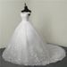 Main Wedding Dress New Pure White Lace Embroidery One Shoulder Bride Wedding Wedding Dress_ecoleips.com