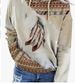 Independent Station Foreign Trade Top 2026 Autumn Winter New European And American Women's Western Ethnic Style Printed_ecoleips.com