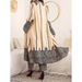Women's Clothing Elegant Printed Coat Pants Set Ethnic Embroidered Belted Casual Outfit Muslim Sets_ecoleips.com