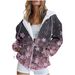 Women's 3D Print Zip-Up Hoodie Oversized Casual Sweatshirt Streetwear Fashion Pullover Long Sleeve Comfortable Fall Outerwear (European Sizing)_ecoleips.com