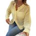 Women's Clothing Sweet And Spicy Loose Cardigan Sweater Knitwear Hollow Design Spring Summer European American Style_ecoleips.com