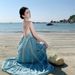 2025 Light Blue Resort Style Backless Halter Neck Bohemian Heavy Embroidery Long Dress For Women_ecoleips.com