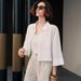 Fashionable Pure Cotton Long Sleeved Shirt Women's Cardigan Style Spring Short Top_ecoleips.com