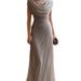 Women's Clothing Slim Fit Elegant Draped Neck Ruffled Long Dress Fashion For Women For Formal & Casual For Women_ecoleips.com
