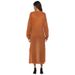 Elegant Mohair Blend Long Cardigan For Women - V-Neck Open Front, Side Slits & Large Pockets, Oversized A-Line Coat In Multiple Colors_ecoleips.com