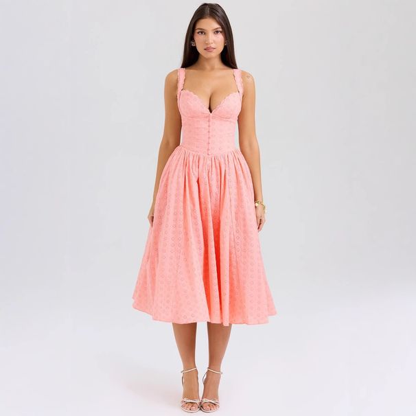 New Product For Cross-border European And American Independent Stores: Solid Color Embroidered Soft Mesh_ecoleips.com