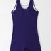 2025 Foreign Trade One-piece Boxer-style Sports Swimsuit For Women With Small Busts, Conservative, Slimming, Retro,_ecoleips.com