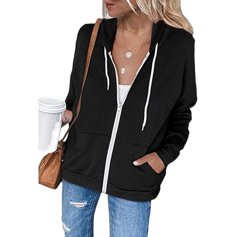 Oversized Zip-Up Hoodie With Drawstring & Pockets – Unisex Heavyweight Polyester Pullover, Streetwear Casual Coat For Women & Men_ecoleips.com