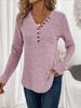 K Large Size Women's Top Long Sleeved Solid Color Casual Long Sleeved Knitted Sweater_ecoleips.com