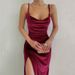 2024 New Spring Fashion Sexy Slim Fit Slit Strap Dress For Women Wholesale_ecoleips.com
