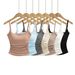 Women's 2024 Summer New Style Ruched Waist-Cinching Camisole With Chest Pads, Short Slim-Fit Top For Layering Or_ecoleips.com