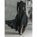 Elegant French Retro Style Slim Fit Women's Dress Set - Soft & Luxurious Minimalist Outfit_ecoleips.com