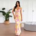 AD175 European And American Style Ins Fashion Digital Print Sexy Backless V-neck Bodycon Dress_ecoleips.com