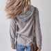 2025 Fall/Winter New European American Style Women's Hooded Drawstring Striped Jacket With Turn-down_ecoleips.com