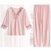 Pajamas Women's Long-sleeved Trousers Ice Silk Two-piece Loungewear Sexy Silk Women's Suit_ecoleips.com