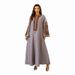 Verve Dubai Muslim Rope Embroidery Robe Dress Turkish Abaya Women's Clothing_ecoleips.com
