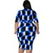 Plus Size Bodycon Dress, V-Neck Sleeveless Pencil Dress For Women, Stretchy Office & Party Cocktail Dress In Solid Colors_ecoleips.com